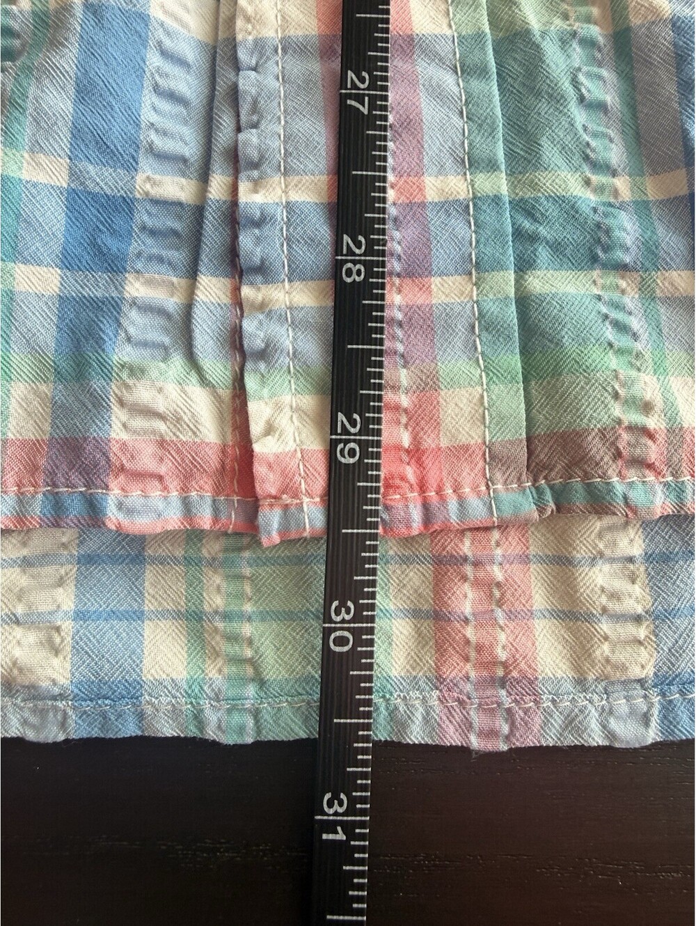 Vineyard Vines Men’s Harbor Fishing Style Pink Green Plaid Shirt Size Medium - Picture 7 of 7